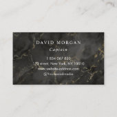 Carte De Visite Ancre Bateau Capitaine Marble (Dos)