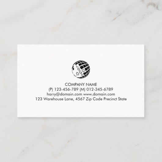 Carte De Visite Ancre Bateau Charte Pêche (Dos)