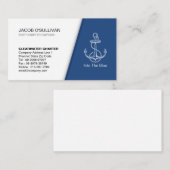 Carte De Visite Ancre Bateau Charte Pêche (Devant / Derrière)