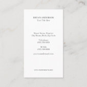 Carte De Visite Ancre bleue et blanche (Dos)