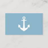 Carte De Visite Ancre de livraison simple personnalisable couleur  (Dos)