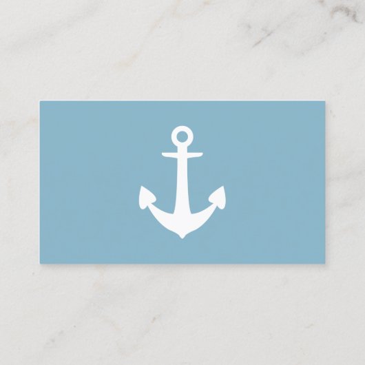 Carte De Visite Ancre de livraison simple personnalisable couleur  (Dos)