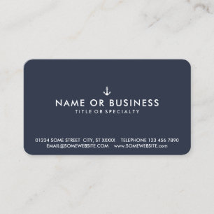 Carte De Visite Ancre de livraison simple personnalisable couleur