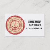 Carte De Visite Ancre de StellaRoot vers le bas (Dos)