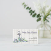 Carte De Visite Ancre florale marine (Debout devant)