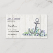 Carte De Visite Ancre florale marine (Dos)