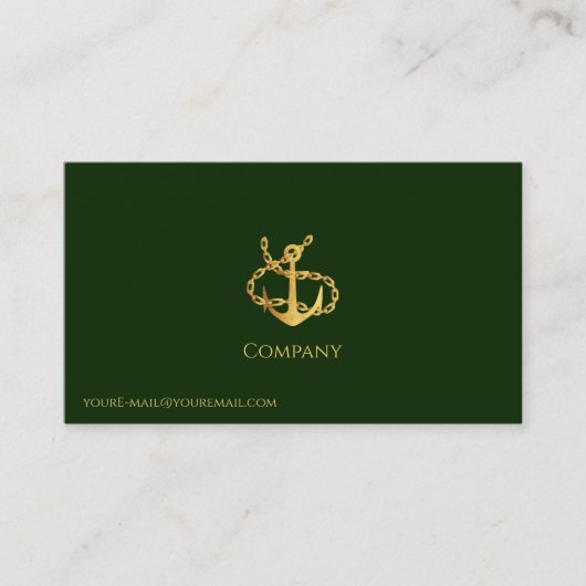 Carte de visite Ancre Gold (Devant)