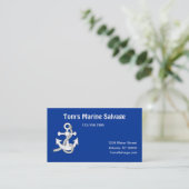 Carte de visite - Ancre marine (Debout devant)