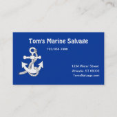 Carte de visite - Ancre marine (Devant)