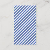 Carte De Visite Ancre Vintage bleue verticale (Dos)