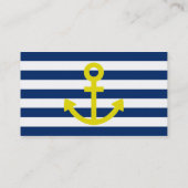 Carte De Visite Ancres Aweigh (Dos)