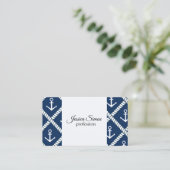 Carte De Visite Ancres Et Cordes (Debout devant)