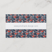 Carte De Visite Ancres et motif nautiques de corde (Dos)