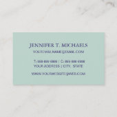 Carte De Visite Ancres flottantes et motif de corde (Dos)