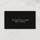 Carte De Visite Andouille (Dos)