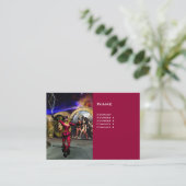 Carte De Visite ANDROID BALLET, Antique Red Science Fiction (Debout devant)