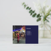 Carte De Visite ANDROID BALLET, Blue Science Fiction (Debout devant)