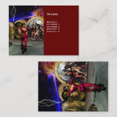 Carte De Visite ANDROID BALLET, Red Science Fiction (Devant / Derrière)