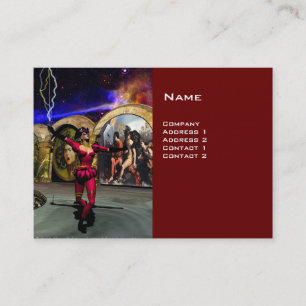 Carte De Visite ANDROID BALLET, Red Science Fiction