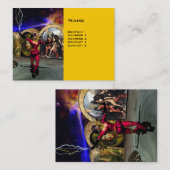 Carte De Visite ANDROID BALLET, Yellow Science Fiction (Devant / Derrière)