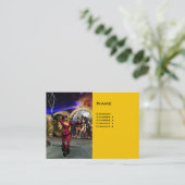 Carte De Visite ANDROID BALLET, Yellow Science Fiction (Debout devant)