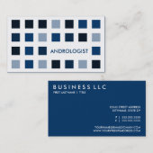 Carte De Visite ANDROLOGIST (carrés mod) (Devant / Derrière)