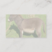 Carte De Visite Âne avec la ceinture dans le cou (Dos)