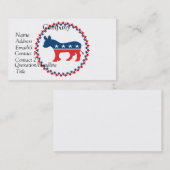 Carte De Visite Âne de Démocrate (Devant / Derrière)