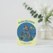 Carte De Visite Âne de réparation de vélo (Debout devant)