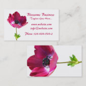 Carte de visite Anemone (Devant / Derrière)