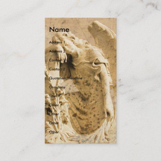 Carte De Visite Ange (Devant)