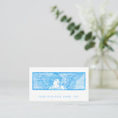 Carte de visite Ange à ailes Vintage (Debout devant)