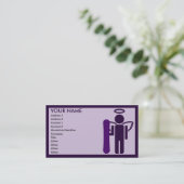 Carte De Visite ange de conseil : (Debout devant)