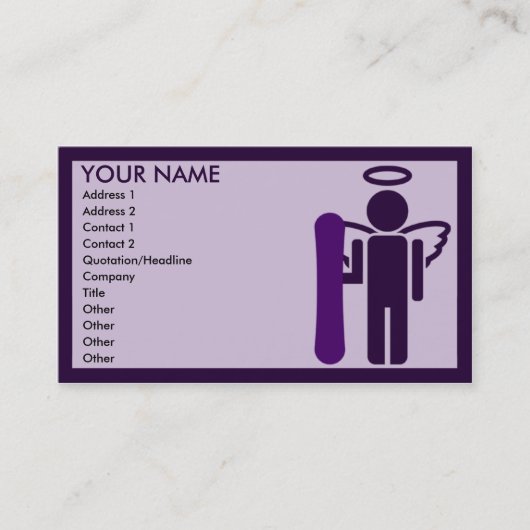 Carte De Visite ange de conseil : (Devant)