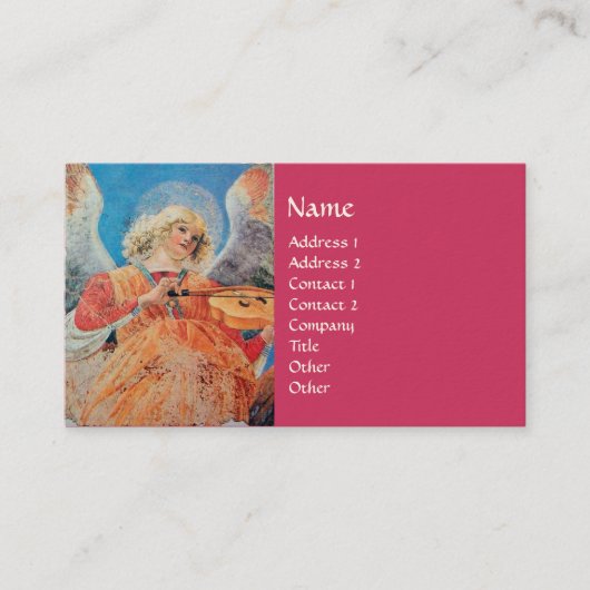 CARTE DE VISITE ANGE DE NOËL (Devant)