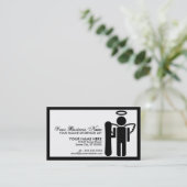 Carte De Visite ange de snowboard (Debout devant)