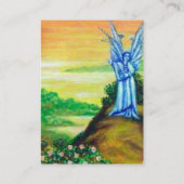 Carte De Visite ANGE DOUCE rose bleu blanc vert noir brun (Dos)