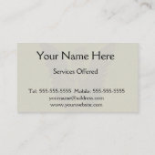 Carte De Visite Ange du Gardien d'or (Dos)