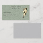 Carte De Visite Ange et papier peint (Devant / Derrière)