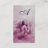Carte De Visite ANGE JOUER LYRA SUR LE MONogramme DES NUAGES (Dos)