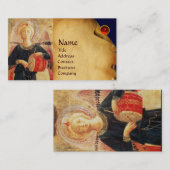 CARTE DE VISITE ANGE MUSICAL JOUER À LA DROME (Devant / Derrière)