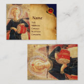 CARTE DE VISITE ANGE MUSICAL JOUER À LA DROME (Devant / Derrière)