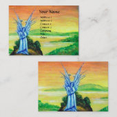 CARTE DE VISITE ANGEL À DOUBLE LUMIÈRE (Devant / Derrière)