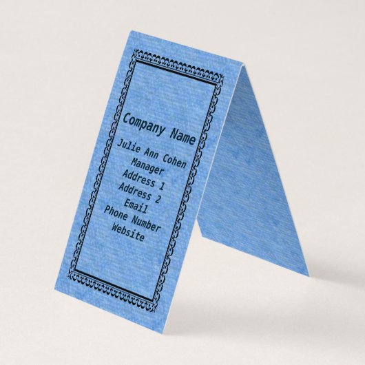 Carte De Visite Angel Blanc ailes sur nuage Blanc Ange Chat Bleu (Dos)