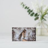 Carte De Visite Angel et sa colombe (Debout devant)