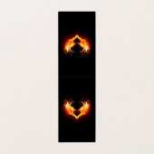 Carte De Visite Angel Fire Heart with Wings (Extérieur déplié)