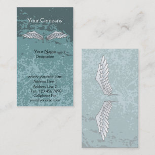Carte De Visite Angel Wings bleu boueux
