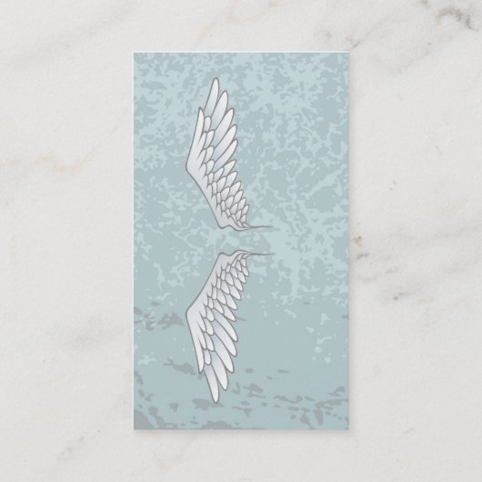Carte De Visite Angel Wings bleu boueux (Dos)