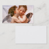 Carte De Visite Angels First Kiss, Bouguereau (Devant / Derrière)