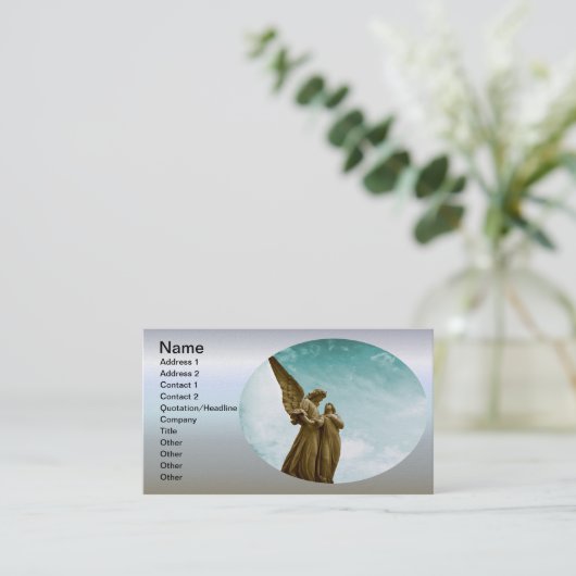 Carte De Visite Anges dans le ciel (Debout devant)